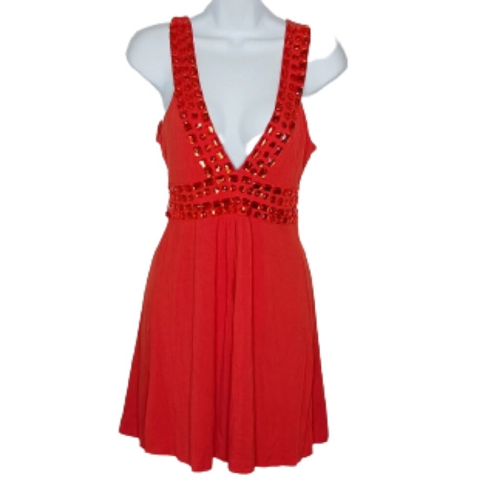 Hot & Delicious Empire Waist Beaded Mini Dress